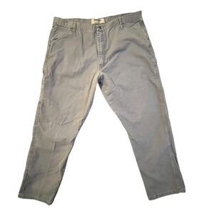 Wrangler Authentics Men's Gray Classic Carpenter Jean Cotton Pants Size 42x32